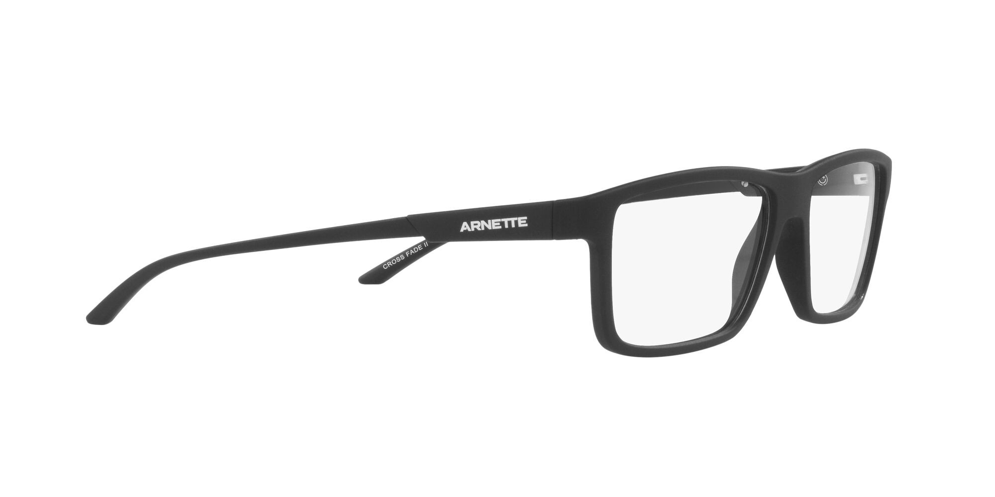 Eyeglasses Arnette Cross Fade Ii AN 7216 (2758) color nero opaco shape square lenses trasparente