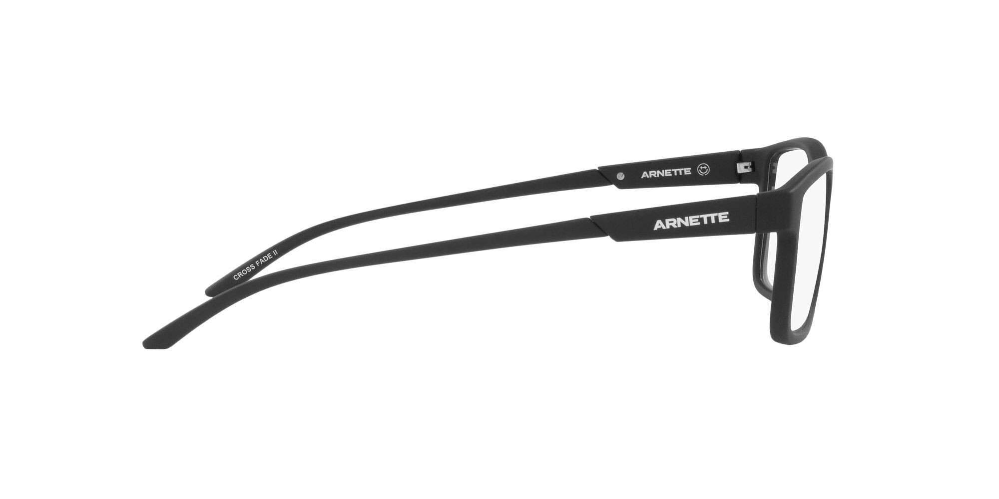 Eyeglasses Arnette Cross Fade Ii AN 7216 (2758) color nero opaco shape square lenses trasparente