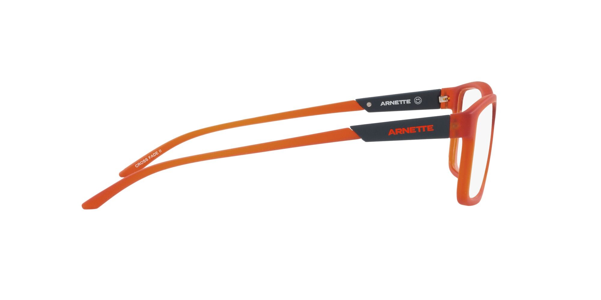 Brillen Arnette Cross Fade Ii AN 7216 (2763) farbe arancione trasparente form quadratisch gläser lente demo