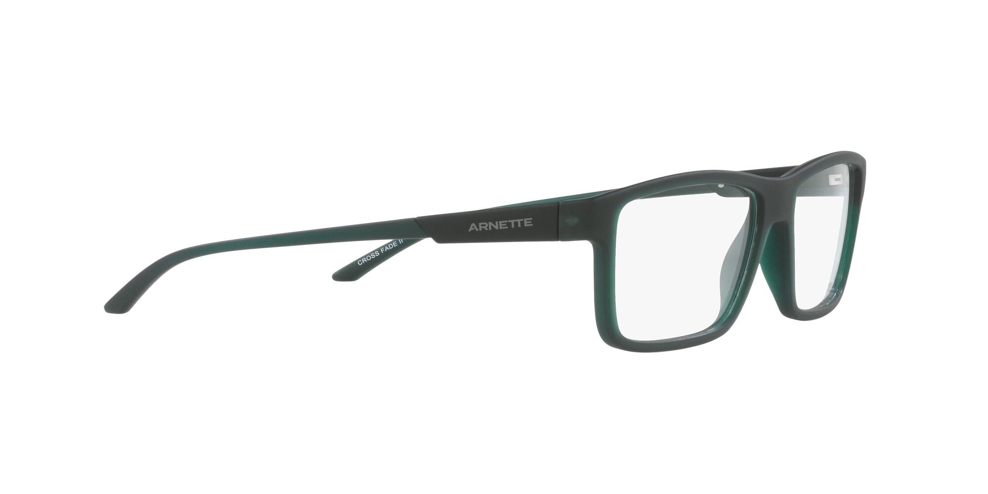 Eyeglasses Arnette Cross Fade Ii AN 7216 (2845) color verde opaco trasparente shape square lenses lente demo