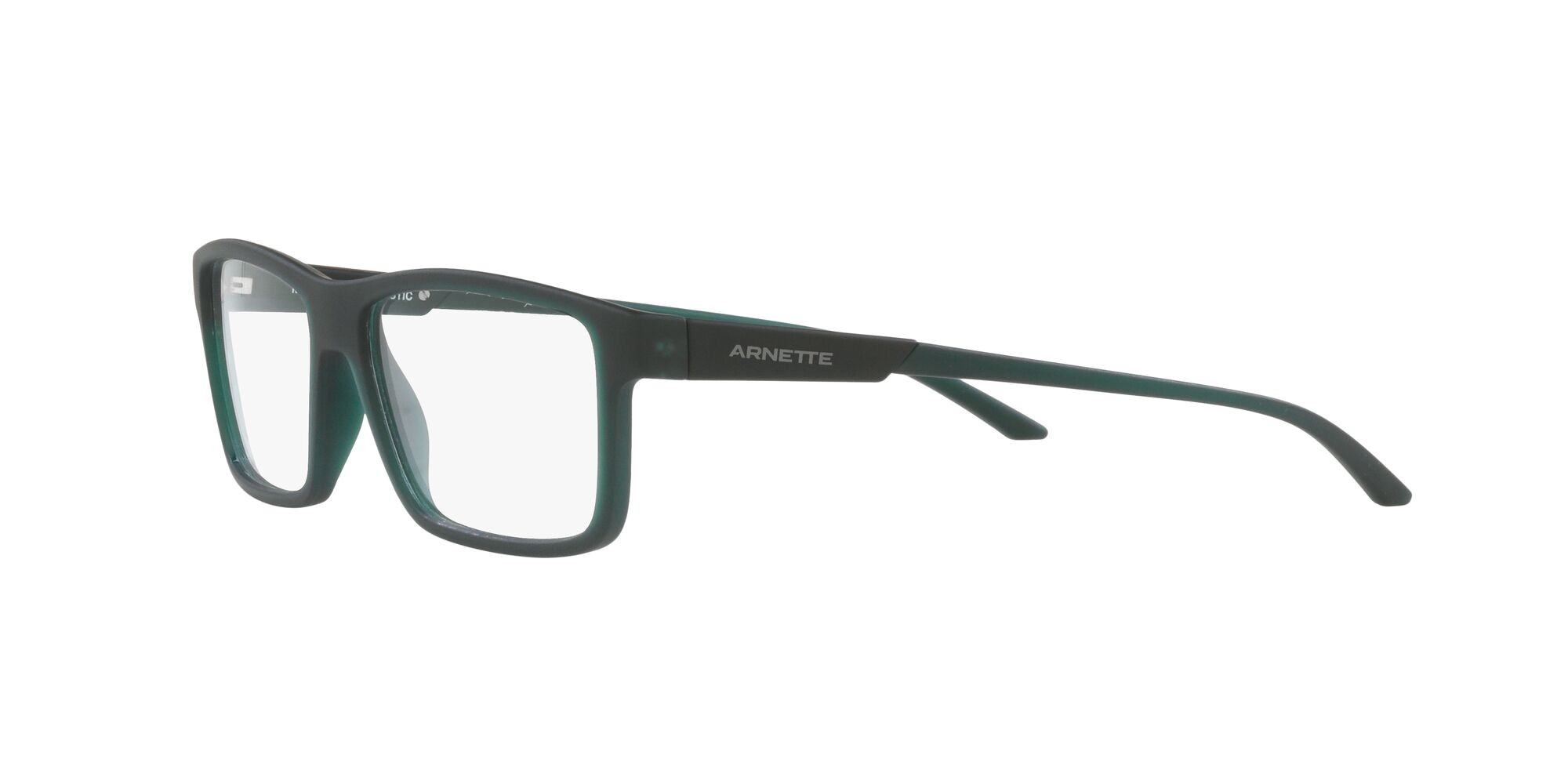 Eyeglasses Arnette Cross Fade Ii AN 7216 (2845) color verde opaco trasparente shape square lenses lente demo