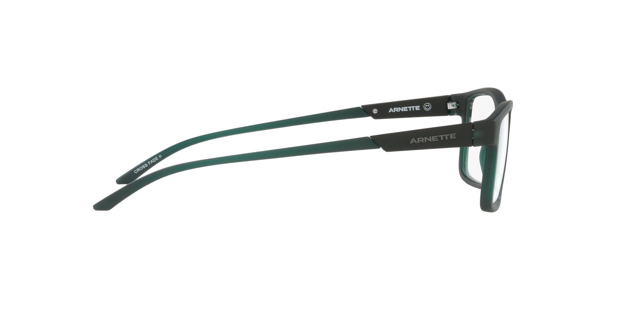 Eyeglasses Arnette Cross Fade Ii AN 7216 (2845) color verde opaco trasparente shape square lenses lente demo