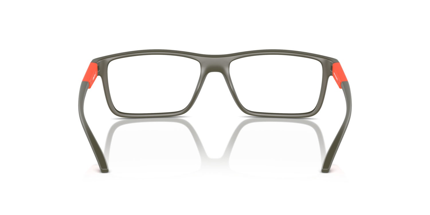 Brillen Arnette Cross Fade II AN 7216 (2854) farbe verde militare opaco form quadratisch gläser trasparente