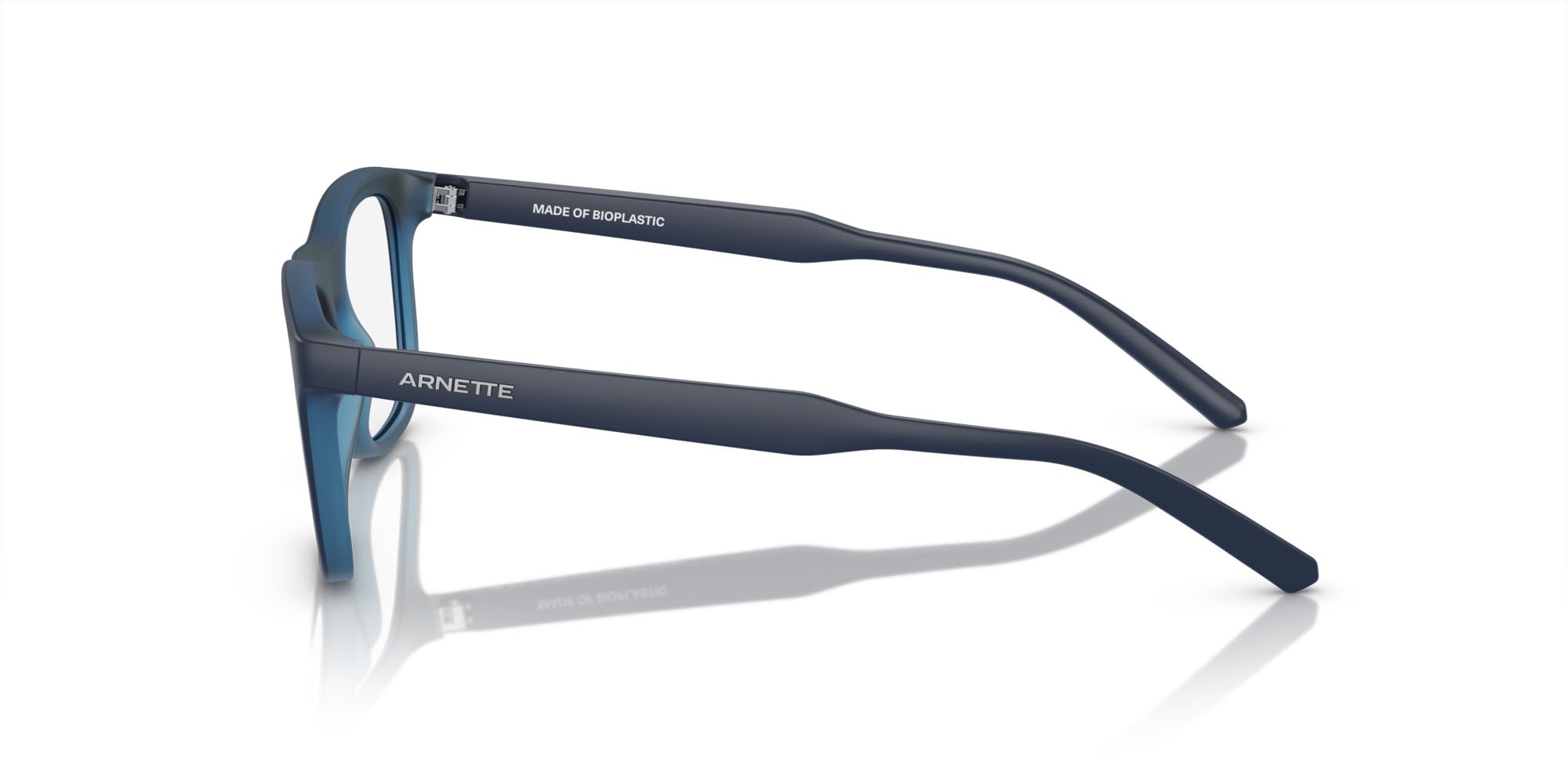 Brillen Arnette Namazu AN 7217 (2911) farbe blu top opaco/petrolio trasparente form quadratisch gläser lente demo