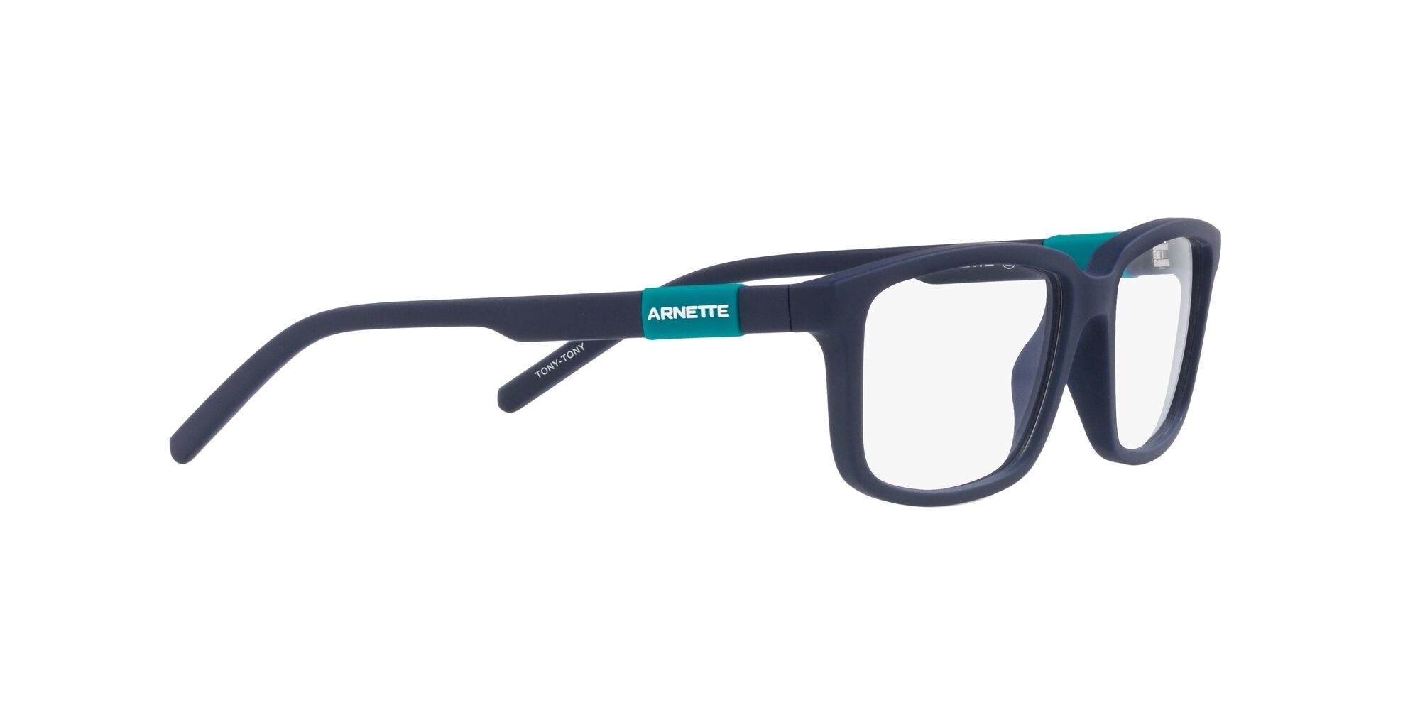 Brillen Arnette Tony-tony AN 7219 (2759) farbe blu navy opaco form rechteckig gläser trasparente