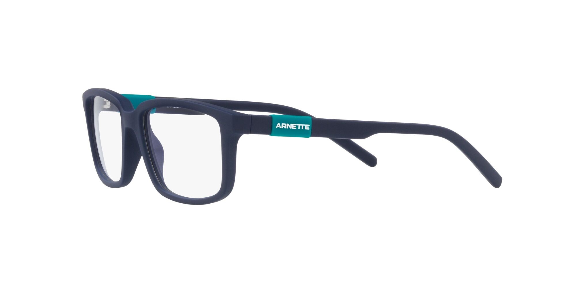 Brillen Arnette Tony-tony AN 7219 (2759) farbe blu navy opaco form rechteckig gläser trasparente