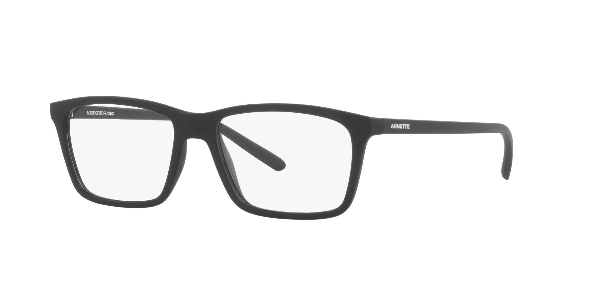 Brillen Arnette Yubaba AN 7223 (2758) farbe nero opaco form rechteckig gläser trasparente