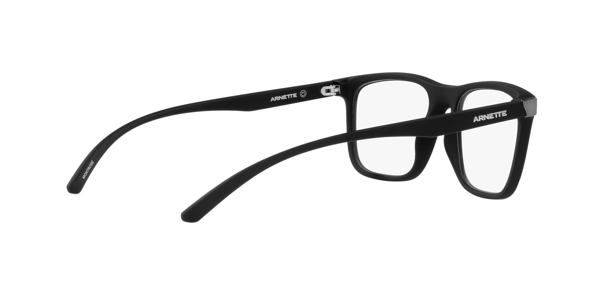 Brillen Arnette Montrose AN 7224 (2758) farbe nero opaco form quadratisch gläser trasparente