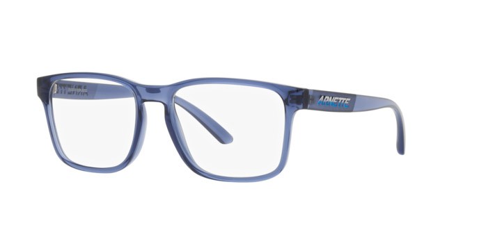 Brillen Arnette Elbo AN 7232 (2879) farbe blu trasparente form quadratisch gläser trasparente
