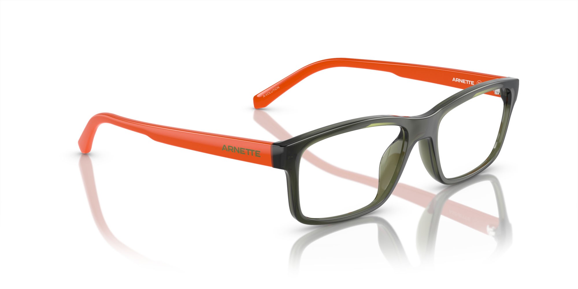Eyeglasses Arnette A-volution AN 7237U (2899) color verde militare shape square lenses lente demo