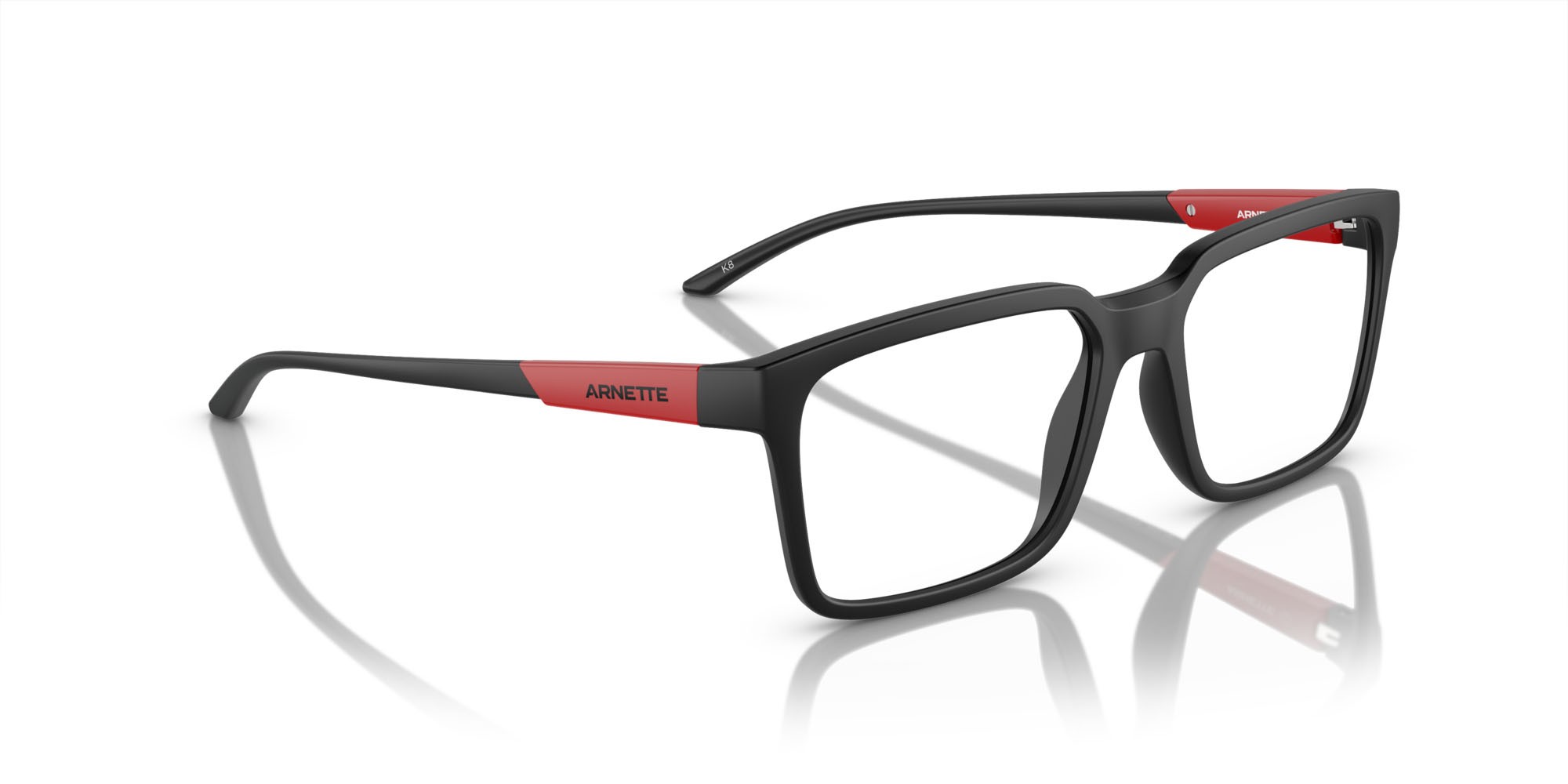 Brillen Arnette K8 AN 7238 (2758) farbe nero opaco form quadratisch gläser lente demo