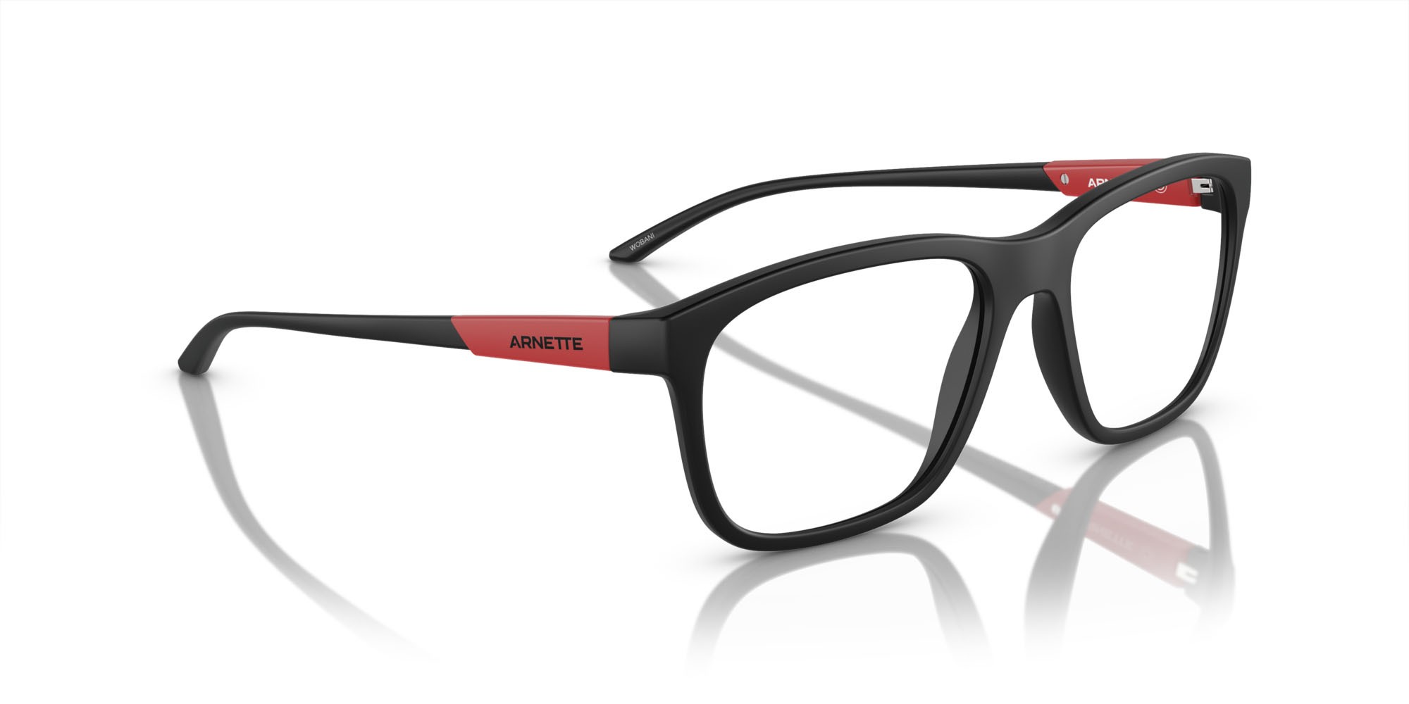 Occhiali da vista Arnette Wobani AN 7239 (2758) colore nero opaco forma quadrato lenti lente demo