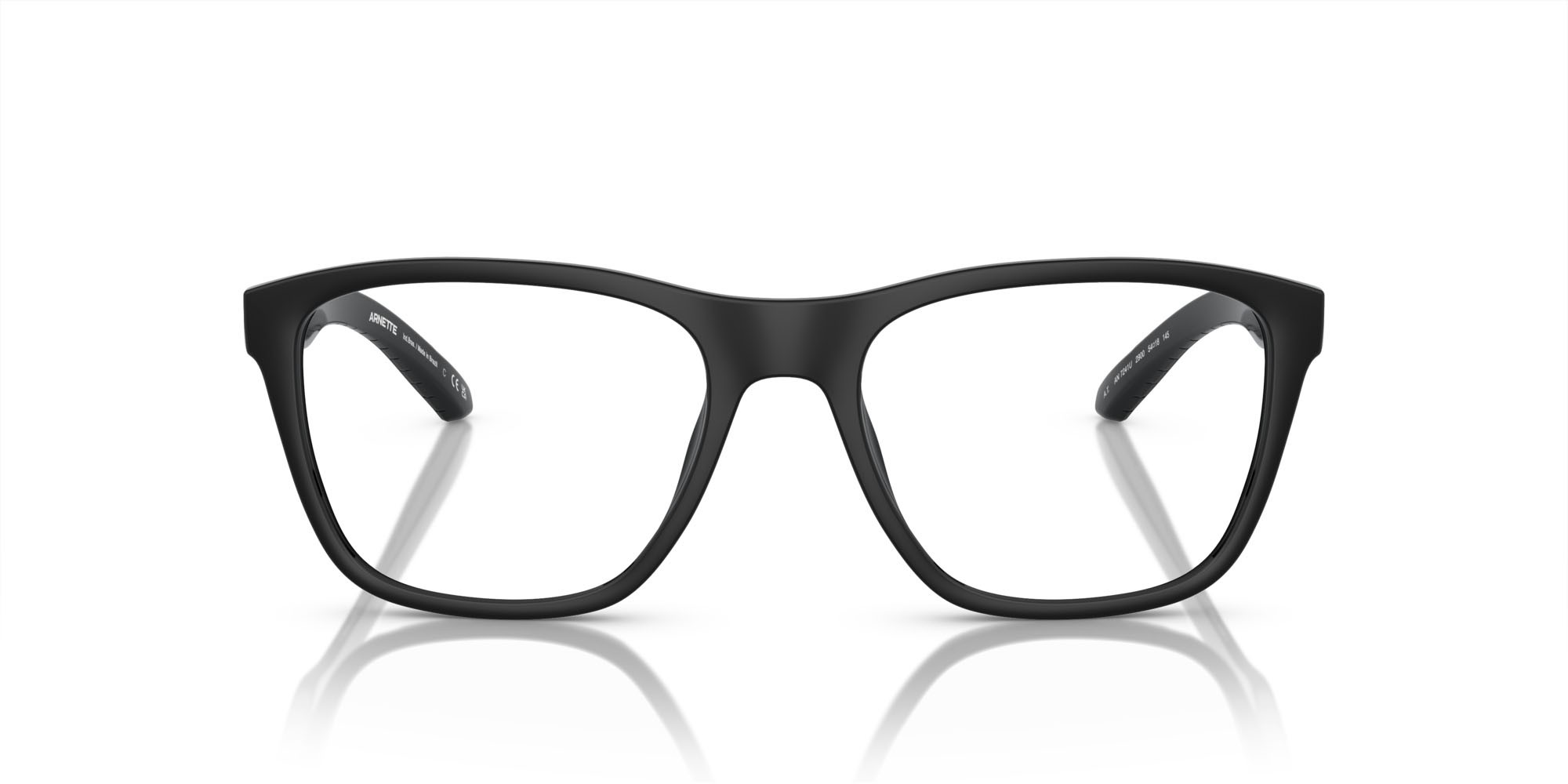 Occhiali da vista Arnette A.t. AN 7241U (2900) colore nero riciclato forma quadrato lenti lente demo