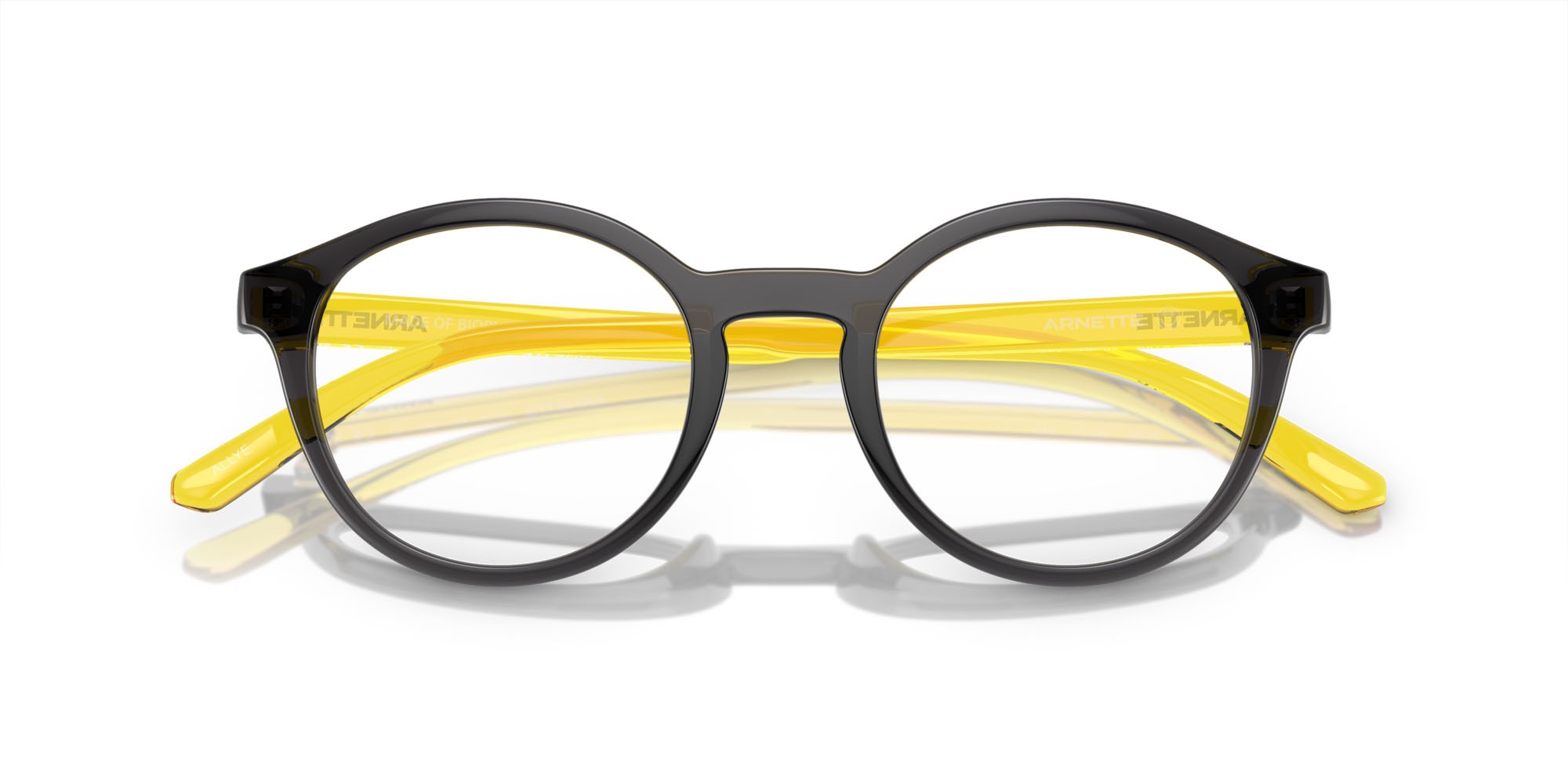 Eyeglasses Arnette Allye AN 7242 (2786) color grigio trasparente shape pantos lenses lente demo