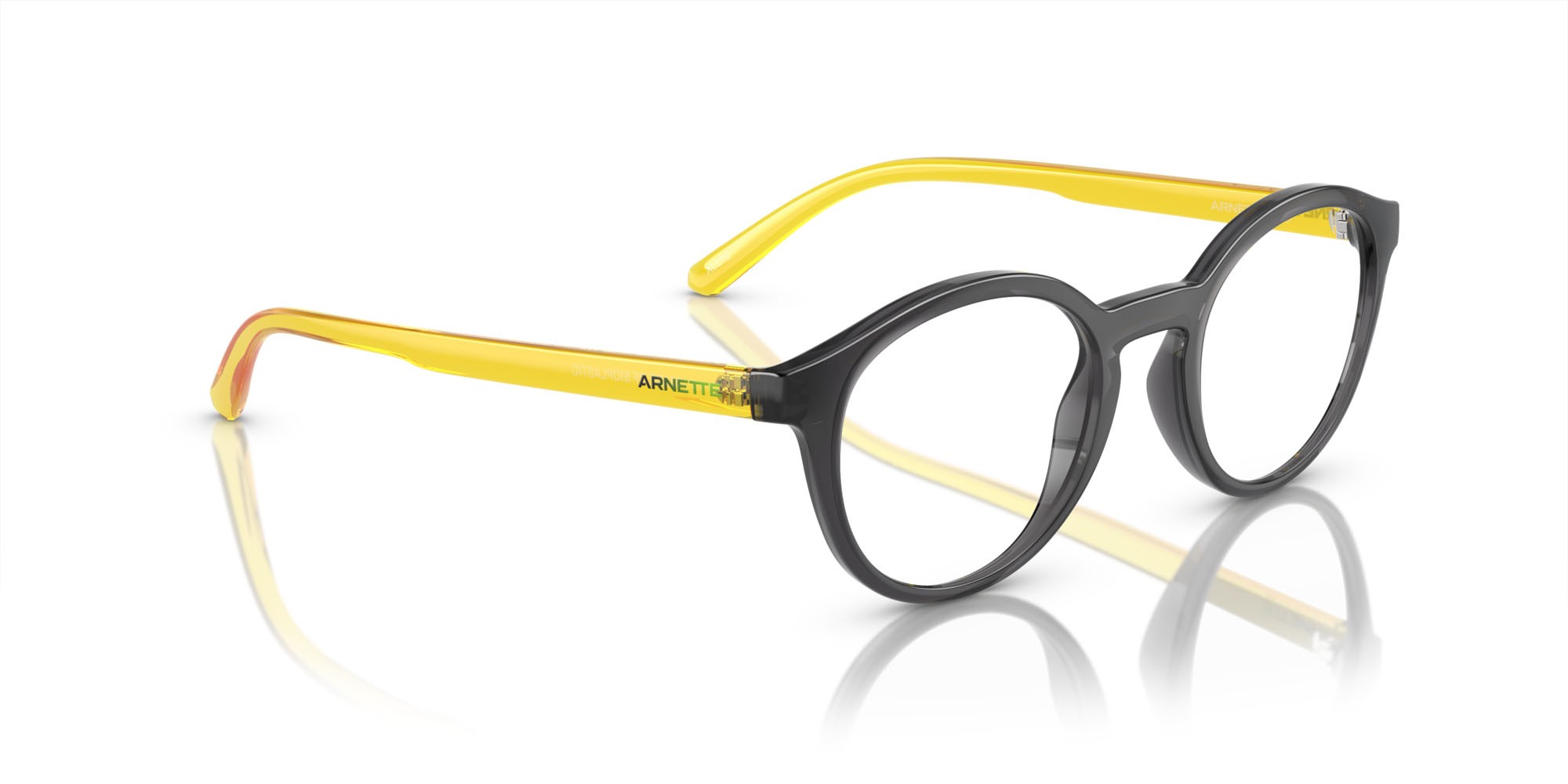 Eyeglasses Arnette Allye AN 7242 (2786) color grigio trasparente shape pantos lenses lente demo