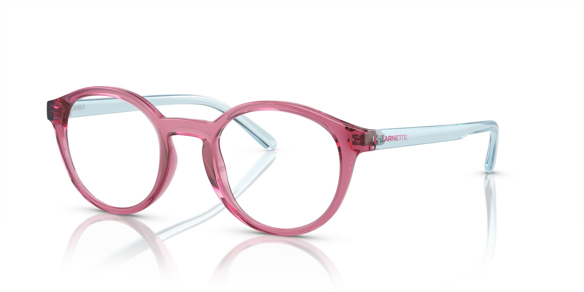 Brillen Arnette Allye AN 7242 (2907) farbe rosa trasparente form pantos gläser lente demo
