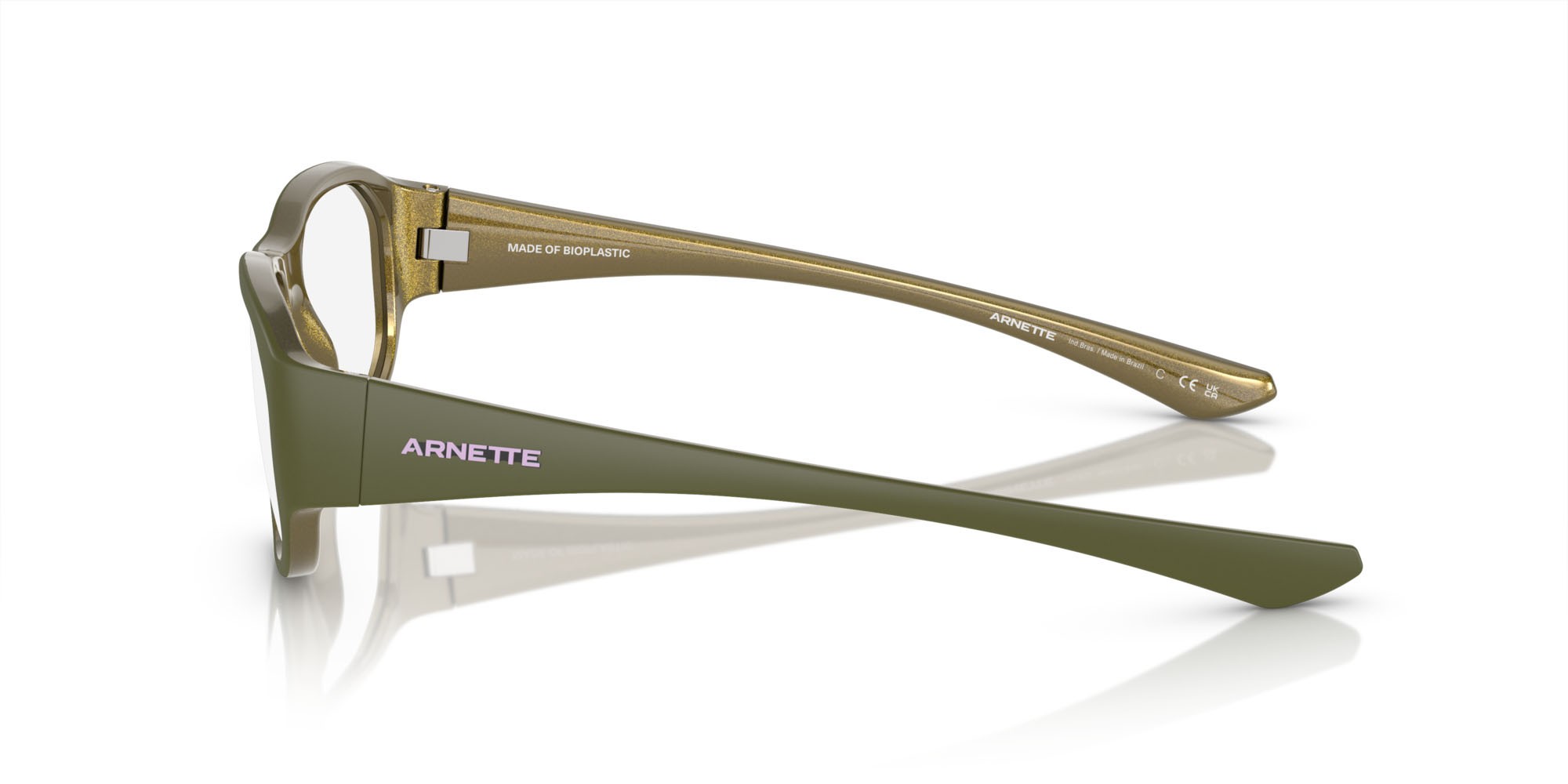 Occhiali da vista Arnette Gamoor AN 7245 (2924) colore militare opaco/verde chiaro alumina forma quadrato lenti lente demo