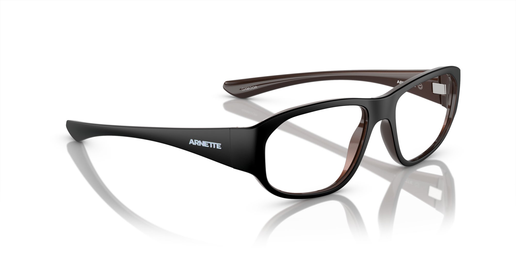 Brillen Arnette Gamoor AN 7245 (2929) farbe nero opaco/bronzo alumina form quadratisch gläser lente demo