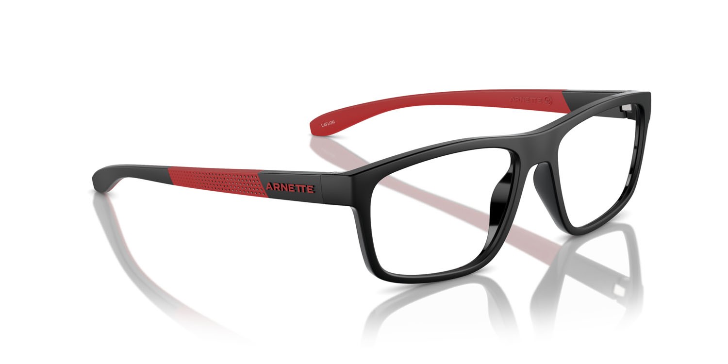 Occhiali da vista Arnette Laflor AN 7246U (2753) colore black matte/shiny forma quadrato lenti trasparente