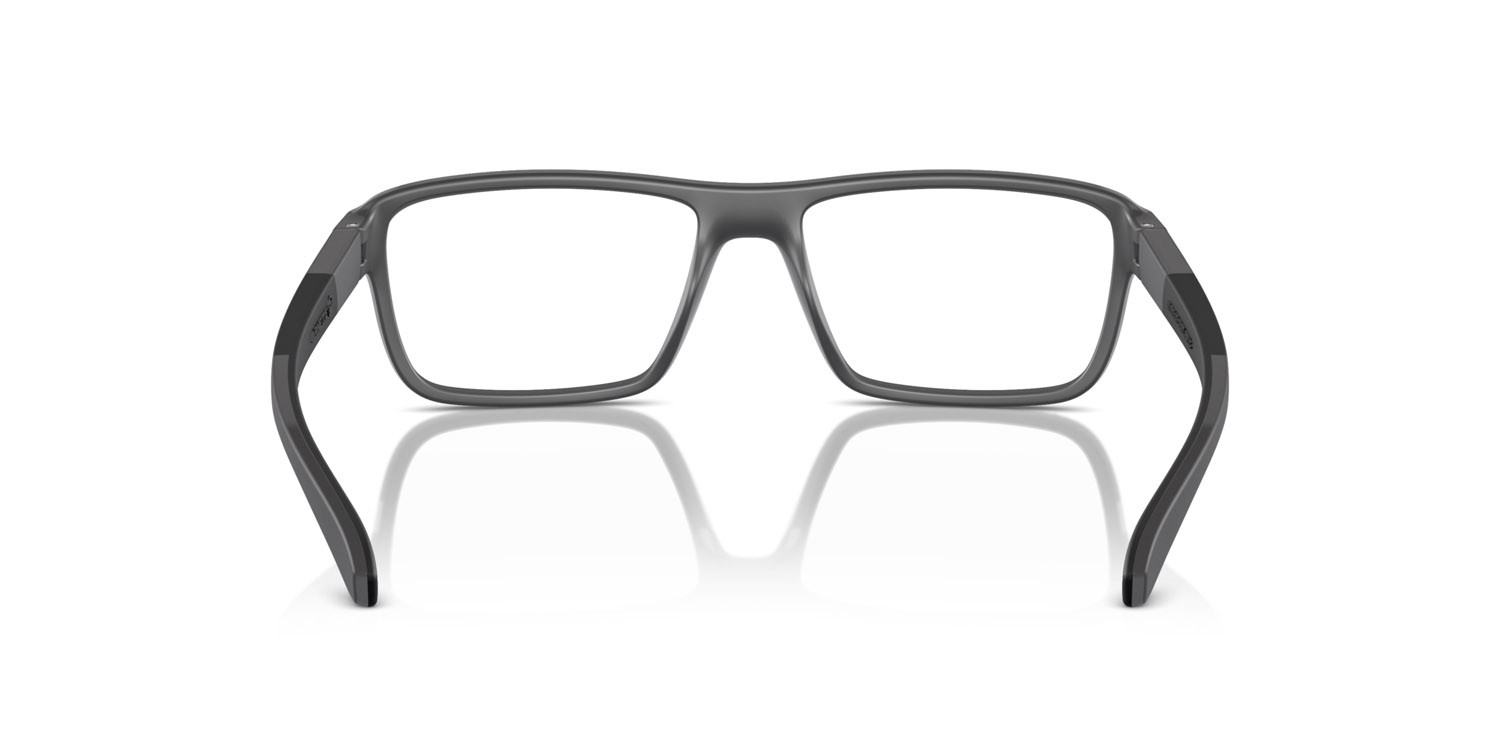 Brillen Arnette Sandea AN 7247U (2870) farbe medium grey matte/shiny form rechteckig gläser trasparente