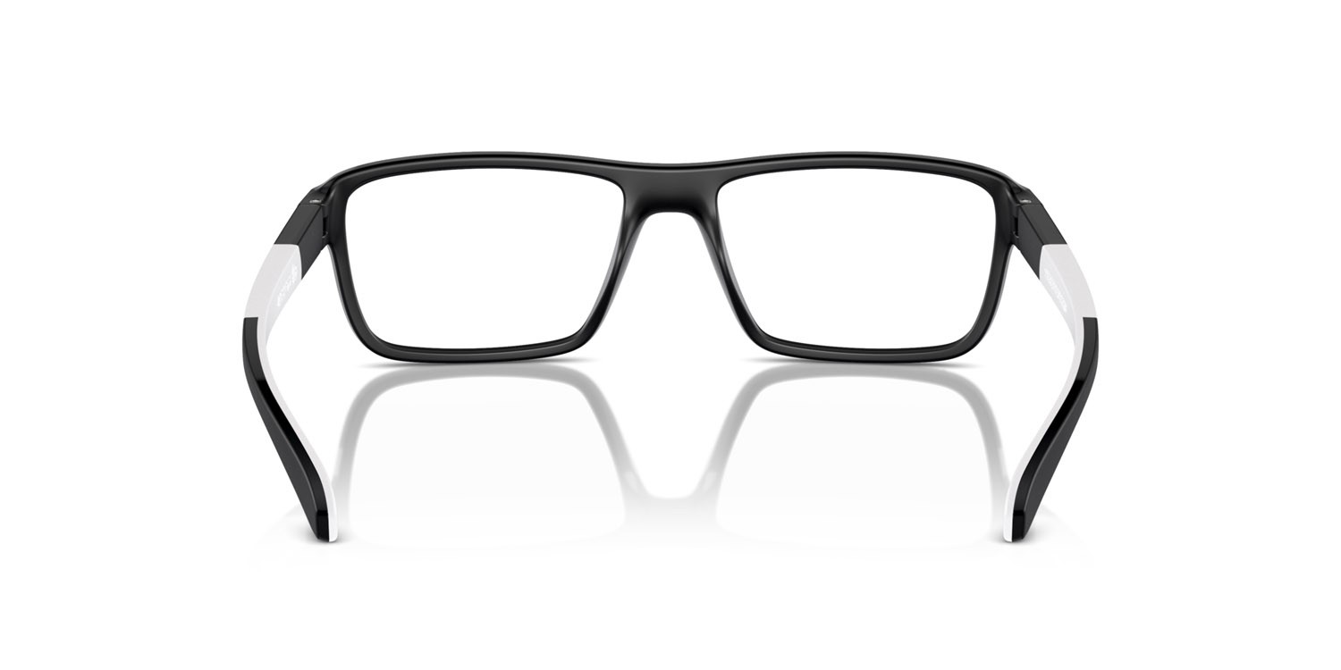 Brillen Arnette Sandea AN 7247U (2938) farbe black matte/shiny form rechteckig gläser trasparente