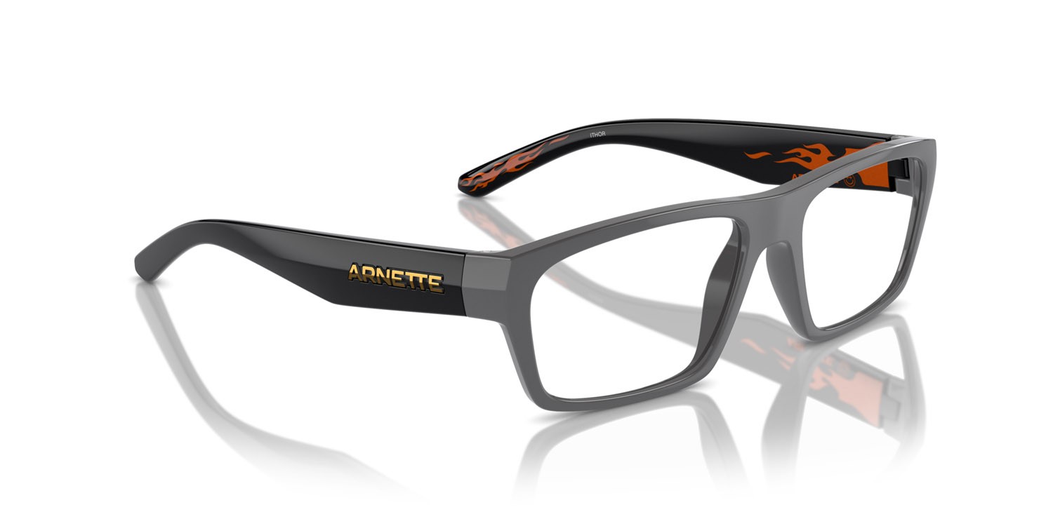 Brillen Arnette Ithor AN 7248 (2870) farbe medium grey form rechteckig gläser trasparente