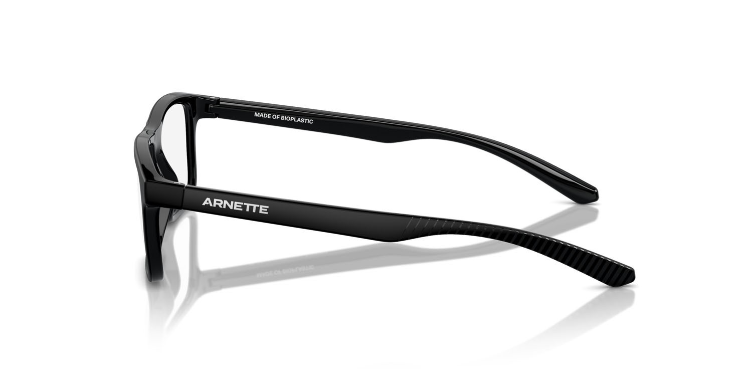 Occhiali da vista Arnette Ogori AN 7249 (2900) colore nero riciclato forma quadrato lenti trasparente
