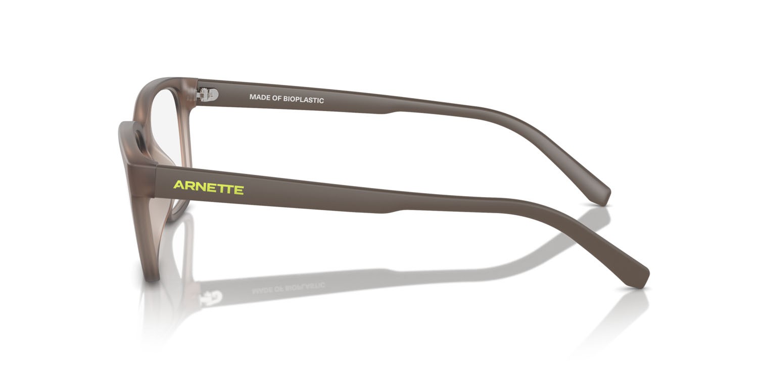 Eyeglasses Arnette Pheobe AN 7250U (2906) color frosted tabacco shape square lenses trasparente