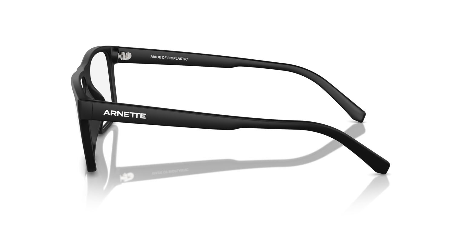Occhiali da vista Arnette Phamil AN 7251U (2753) colore nero opaco forma quadrato lenti trasparente
