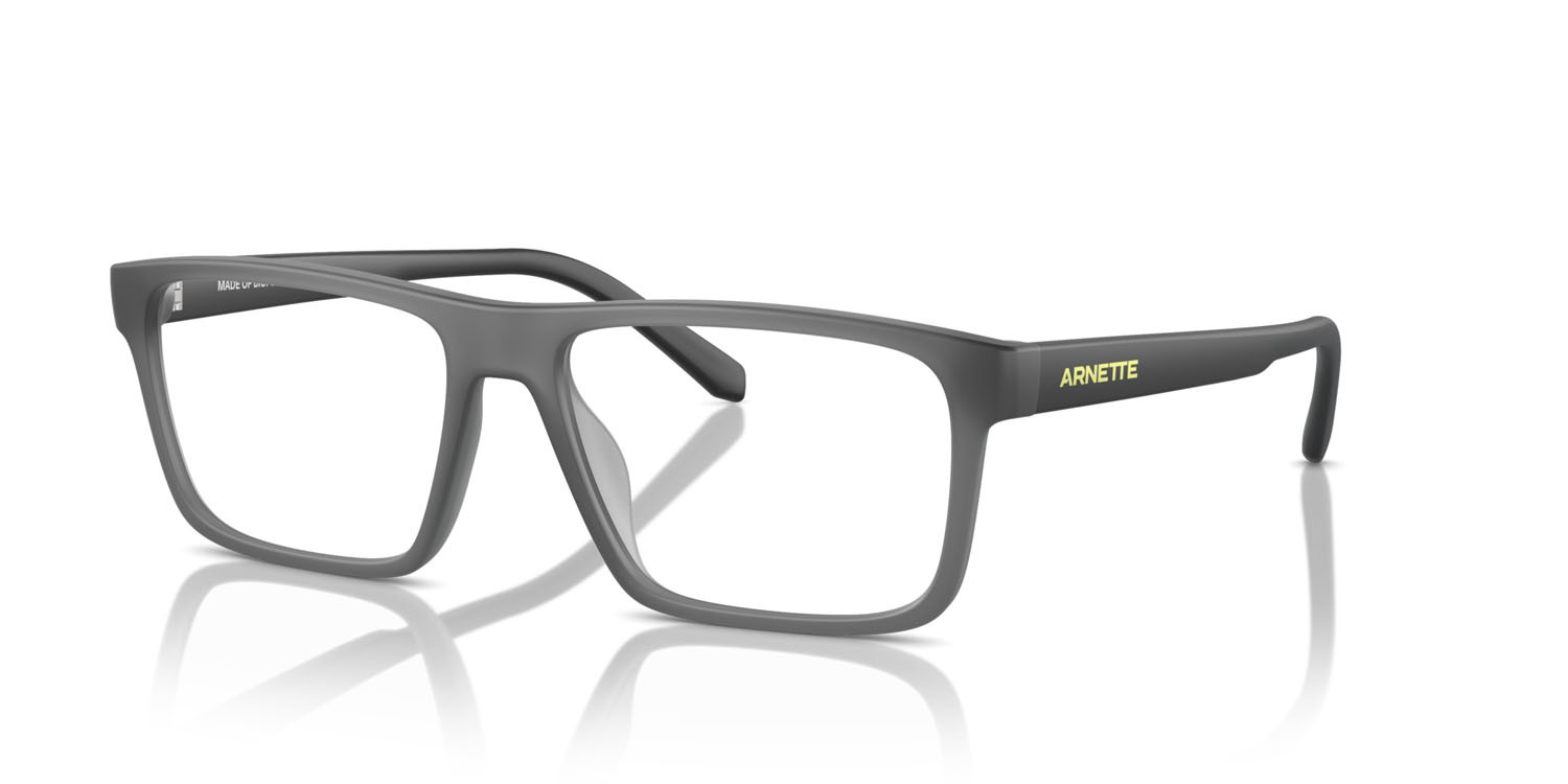 Occhiali da vista Arnette Phamil AN 7251U (2786) colore frosted grey forma quadrato lenti trasparente