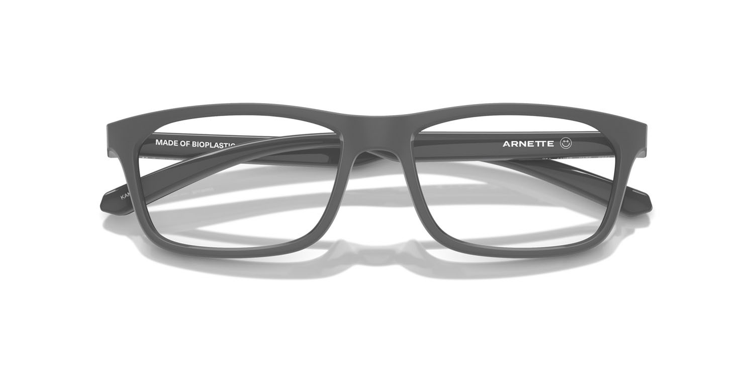 Brillen Arnette Kamaya AN 7252 (2870) farbe medium grey matte/shiny form quadratisch gläser trasparente