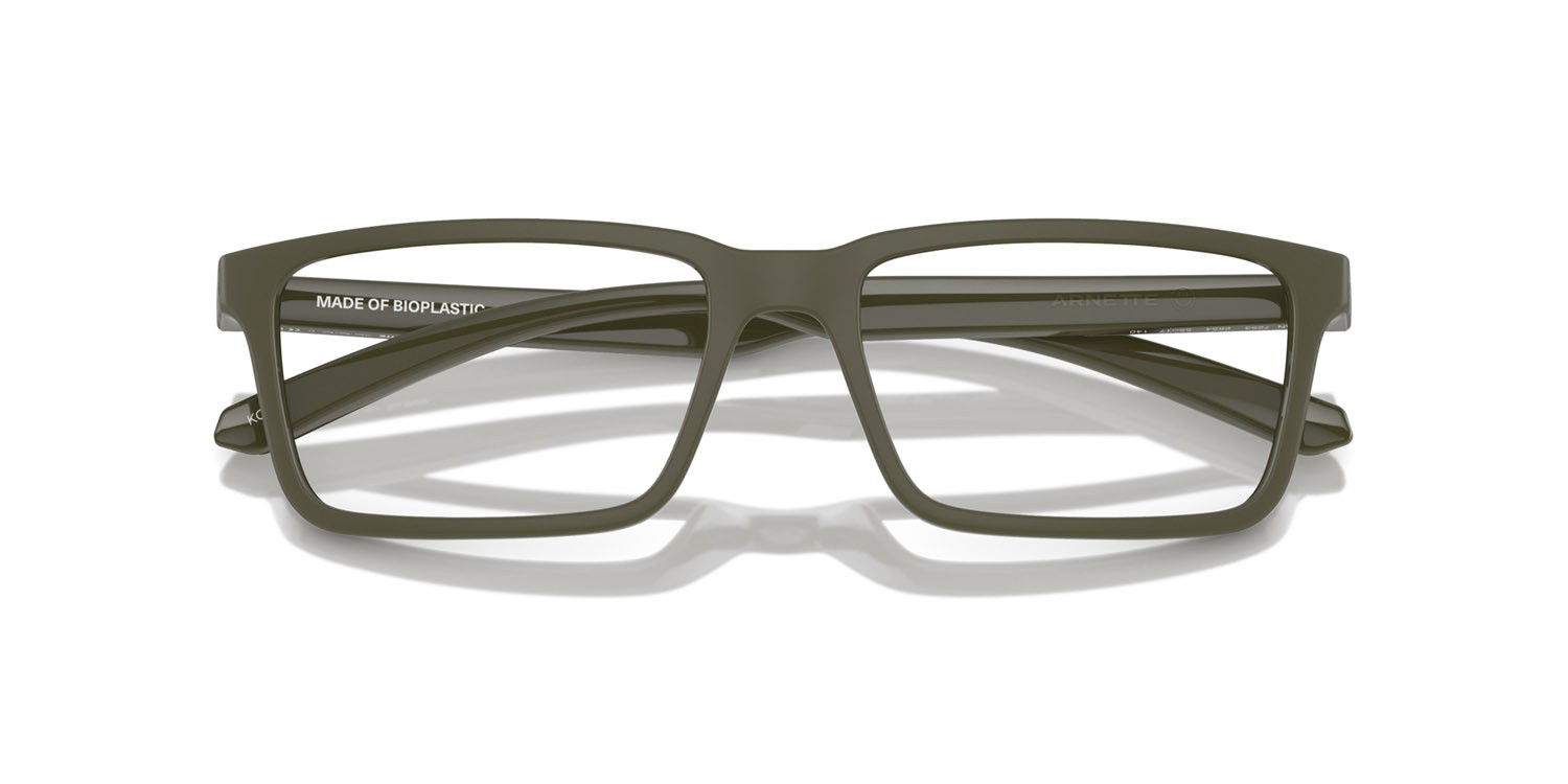 Brillen Arnette Koko AN 7253 (2854) farbe military form rechteckig gläser trasparente