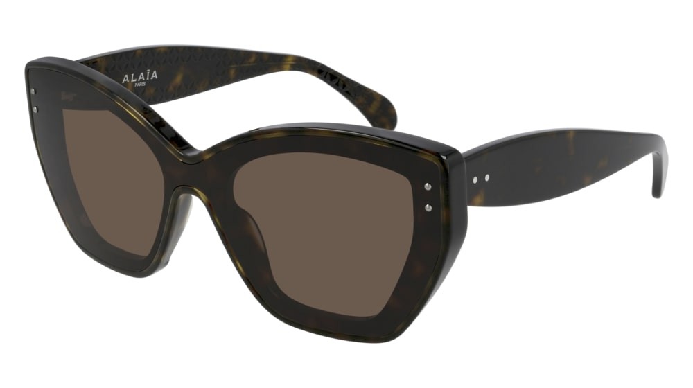 Occhiali da sole Azzedine Alaïa Entry AA0044S-002 colore havana forma mask lenti brown
