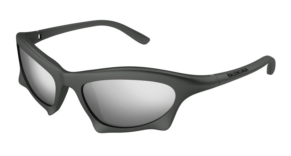 Sunglasses Balenciaga BB0229S-002 color rutenio shape geometric lenses argento