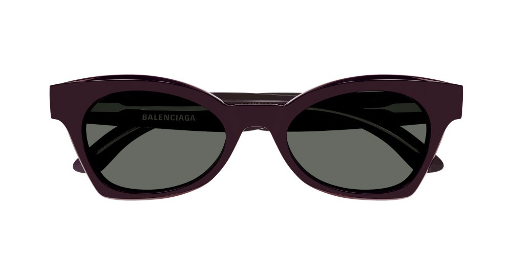 Occhiali da sole Balenciaga BB0230S-007 colore viola forma cat eye lenti verde