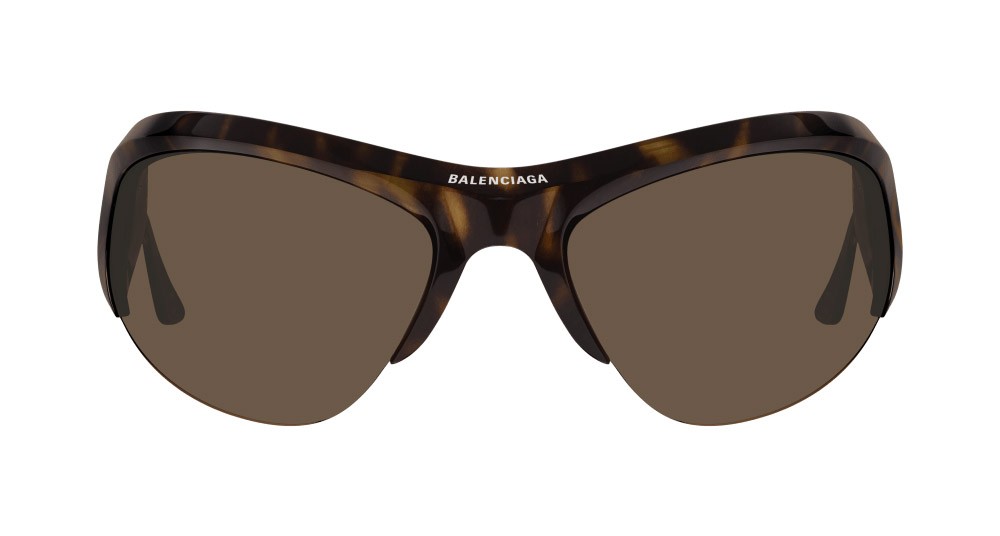 Sunglasses Balenciaga BB0232S-002 color argento shape geometric lenses marrone