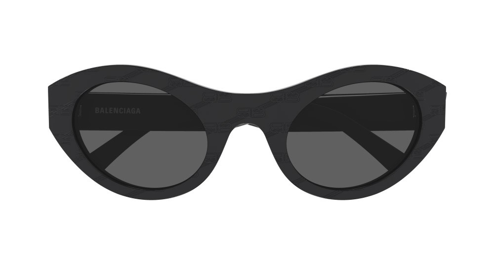 Occhiali da sole Balenciaga BB0250S-001 colore nero forma rotondo lenti grigio