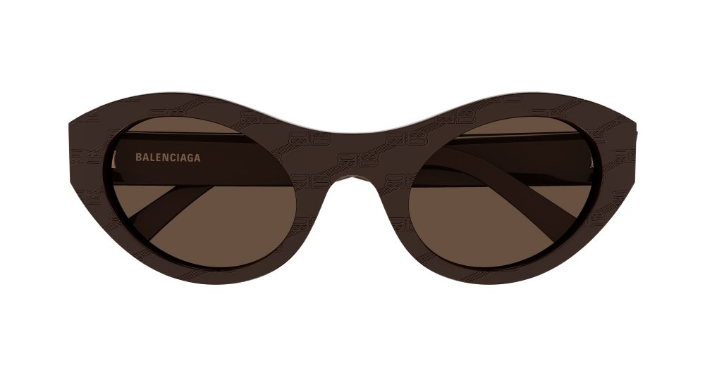 Occhiali da sole Balenciaga BB0250S-002 colore marrone forma rotondo lenti marrone