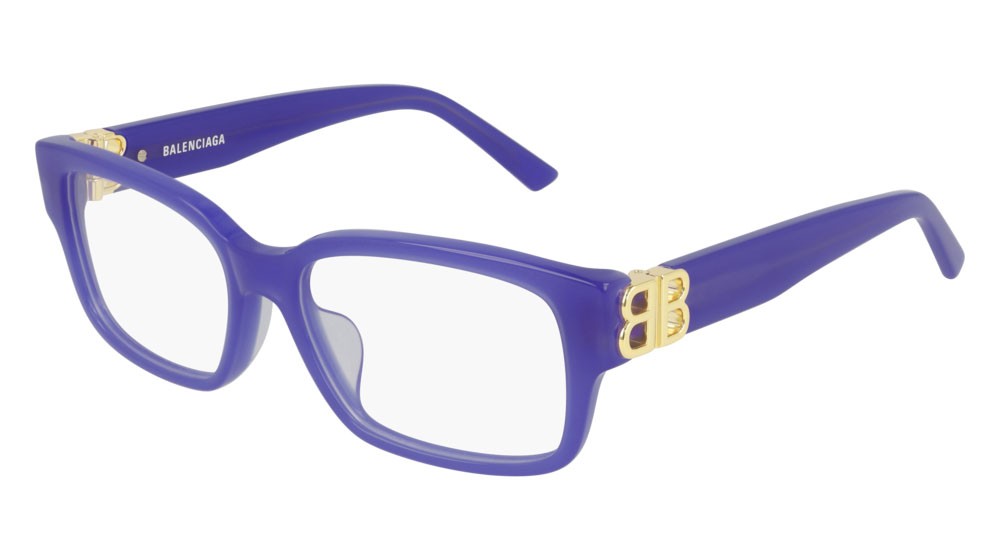 Eyeglasses Balenciaga Everyday BB0105O-003 color gold shape rectangle lenses transparent