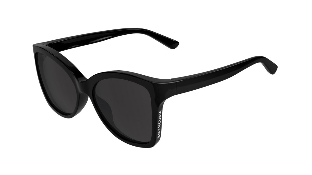 Sunglasses Balenciaga Everyday BB0150S-001 color black shape butterfly lenses grey