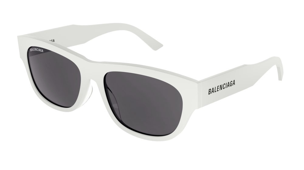 Occhiali da sole Balenciaga Everyday BB0164S-003 colore ivory forma rettangolare lenti grey