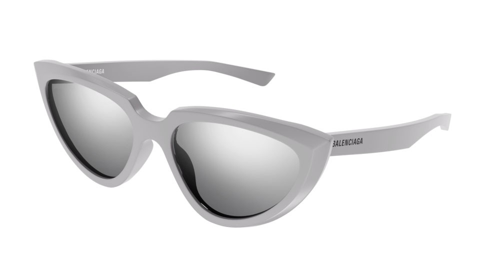 Sunglasses Balenciaga Everyday BB0182S-004 color silver shape cat eye lenses silver
