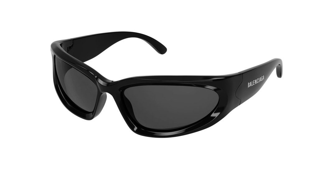 Occhiali da sole Balenciaga Extreme BB0157S-001 colore black forma geometrico lenti grey