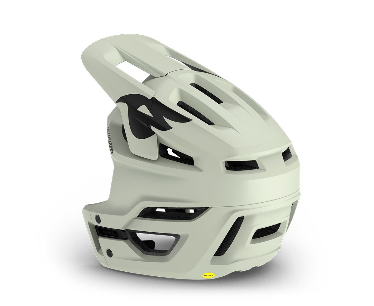 Caschi bici Bluegrass Jetro Mips moss gray opaco 3HG016 GY1 