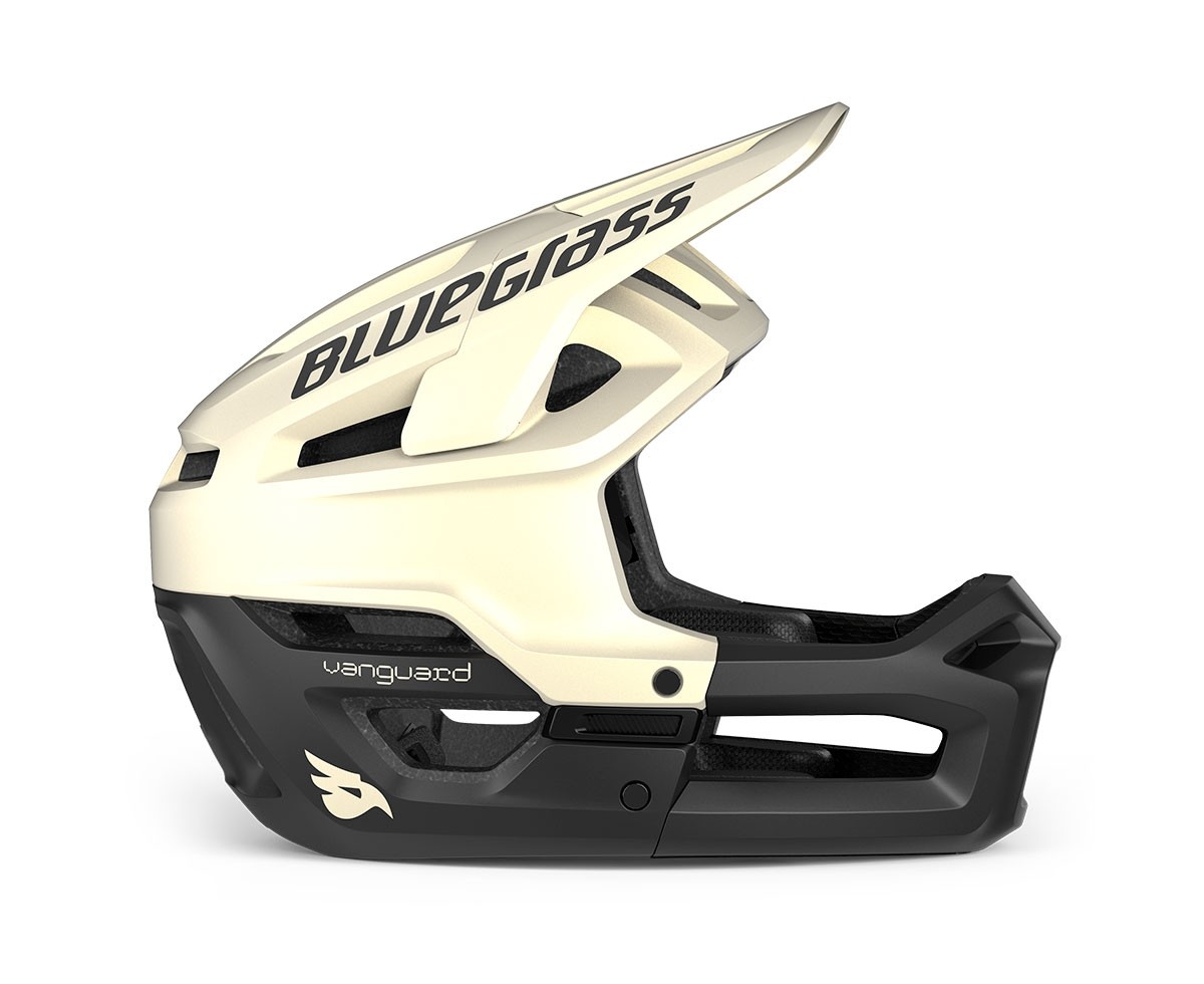 Caschi bici Bluegrass Vanguard core mips bianco nero opaco 3HG014 BI1 