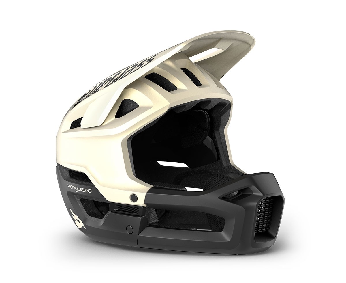 Caschi bici Bluegrass Vanguard core mips bianco nero opaco 3HG014 BI1 