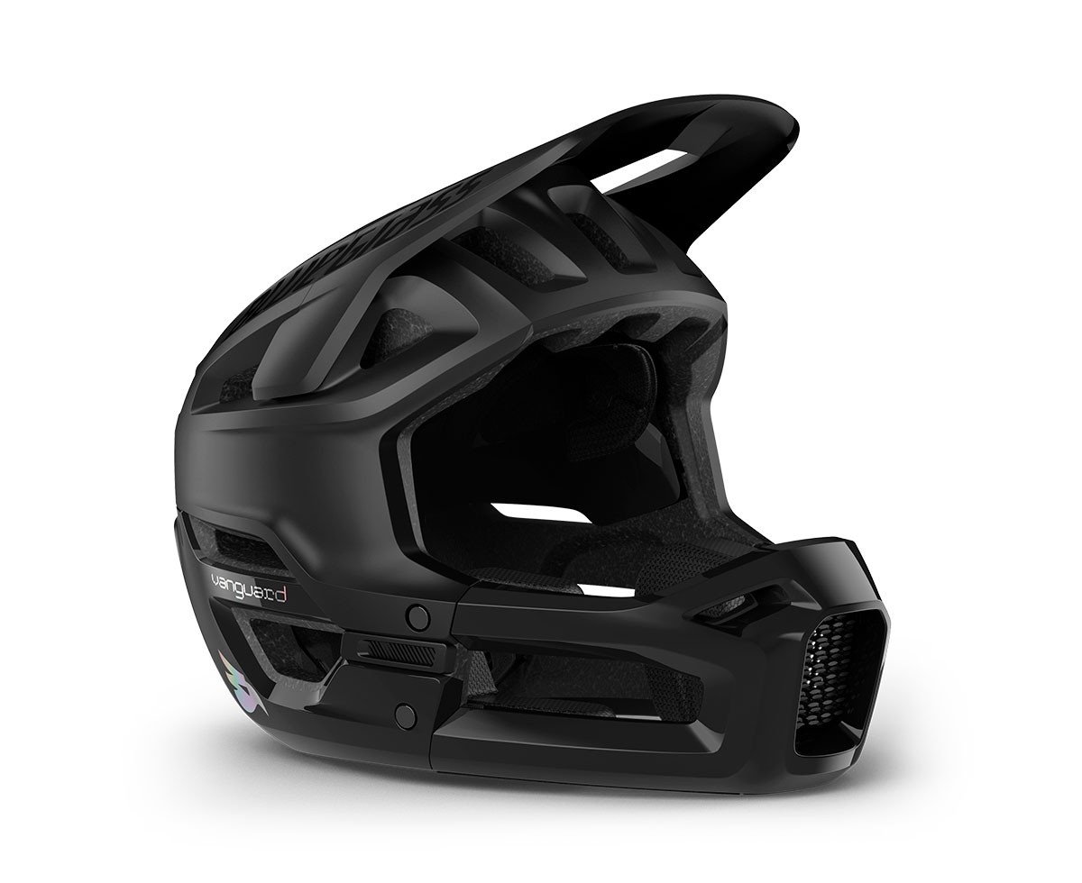 Caschi bici Bluegrass Vanguard core mips nero opaco lucido 3HG014 NO1 