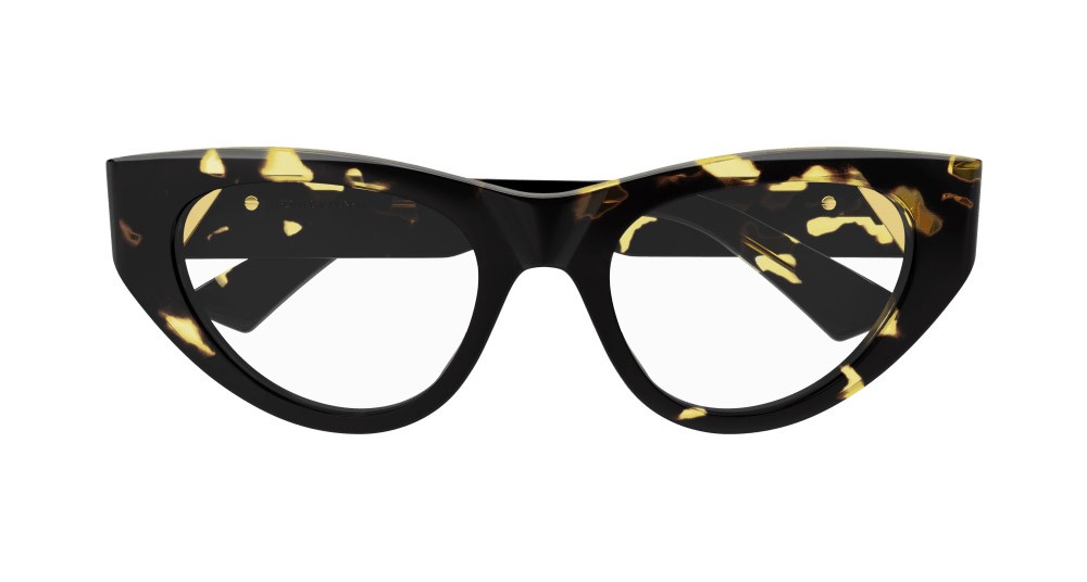 Occhiali da vista Bottega Veneta BV1179O-002 colore havana forma cat eye lenti trasparente