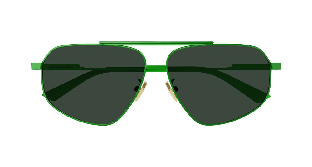 Sunglasses Bottega Veneta BV1194S-004 color verde shape aviator lenses verde