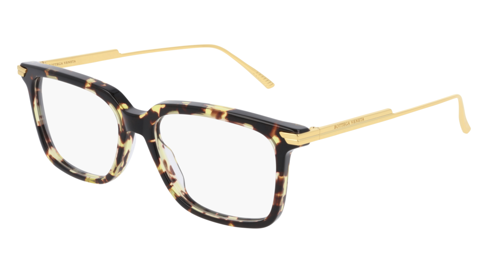 Occhiali da vista Bottega Veneta Minimalist BV1009O-003 colore gold forma rettangolare lenti transparent